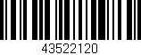 Código de barras (EAN, GTIN, SKU, ISBN): '43522120'