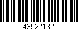 Código de barras (EAN, GTIN, SKU, ISBN): '43522132'