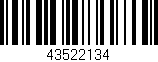 Código de barras (EAN, GTIN, SKU, ISBN): '43522134'