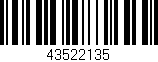 Código de barras (EAN, GTIN, SKU, ISBN): '43522135'