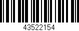 Código de barras (EAN, GTIN, SKU, ISBN): '43522154'