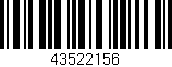 Código de barras (EAN, GTIN, SKU, ISBN): '43522156'