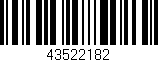 Código de barras (EAN, GTIN, SKU, ISBN): '43522182'