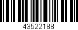 Código de barras (EAN, GTIN, SKU, ISBN): '43522188'