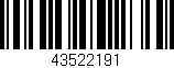 Código de barras (EAN, GTIN, SKU, ISBN): '43522191'