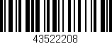 Código de barras (EAN, GTIN, SKU, ISBN): '43522208'