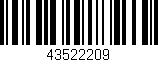 Código de barras (EAN, GTIN, SKU, ISBN): '43522209'
