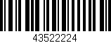 Código de barras (EAN, GTIN, SKU, ISBN): '43522224'