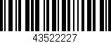 Código de barras (EAN, GTIN, SKU, ISBN): '43522227'