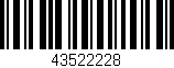 Código de barras (EAN, GTIN, SKU, ISBN): '43522228'