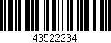 Código de barras (EAN, GTIN, SKU, ISBN): '43522234'