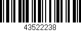 Código de barras (EAN, GTIN, SKU, ISBN): '43522238'