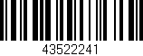Código de barras (EAN, GTIN, SKU, ISBN): '43522241'