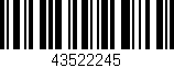Código de barras (EAN, GTIN, SKU, ISBN): '43522245'