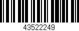 Código de barras (EAN, GTIN, SKU, ISBN): '43522249'