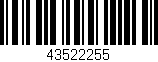 Código de barras (EAN, GTIN, SKU, ISBN): '43522255'