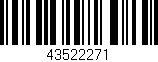 Código de barras (EAN, GTIN, SKU, ISBN): '43522271'