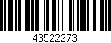 Código de barras (EAN, GTIN, SKU, ISBN): '43522273'