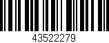 Código de barras (EAN, GTIN, SKU, ISBN): '43522279'