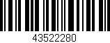 Código de barras (EAN, GTIN, SKU, ISBN): '43522280'