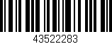 Código de barras (EAN, GTIN, SKU, ISBN): '43522283'