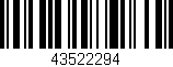 Código de barras (EAN, GTIN, SKU, ISBN): '43522294'