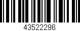 Código de barras (EAN, GTIN, SKU, ISBN): '43522296'
