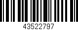 Código de barras (EAN, GTIN, SKU, ISBN): '43522797'