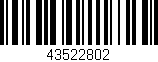 Código de barras (EAN, GTIN, SKU, ISBN): '43522802'