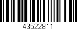 Código de barras (EAN, GTIN, SKU, ISBN): '43522811'
