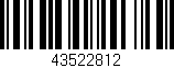 Código de barras (EAN, GTIN, SKU, ISBN): '43522812'