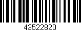 Código de barras (EAN, GTIN, SKU, ISBN): '43522820'