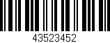 Código de barras (EAN, GTIN, SKU, ISBN): '43523452'