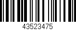 Código de barras (EAN, GTIN, SKU, ISBN): '43523475'