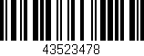 Código de barras (EAN, GTIN, SKU, ISBN): '43523478'