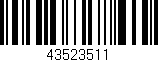 Código de barras (EAN, GTIN, SKU, ISBN): '43523511'