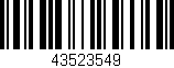 Código de barras (EAN, GTIN, SKU, ISBN): '43523549'