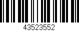 Código de barras (EAN, GTIN, SKU, ISBN): '43523552'