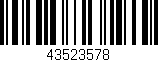 Código de barras (EAN, GTIN, SKU, ISBN): '43523578'