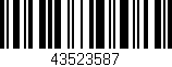 Código de barras (EAN, GTIN, SKU, ISBN): '43523587'