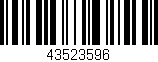 Código de barras (EAN, GTIN, SKU, ISBN): '43523596'