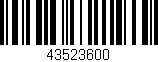 Código de barras (EAN, GTIN, SKU, ISBN): '43523600'