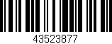 Código de barras (EAN, GTIN, SKU, ISBN): '43523877'