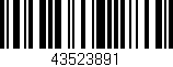 Código de barras (EAN, GTIN, SKU, ISBN): '43523891'
