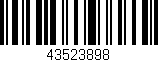Código de barras (EAN, GTIN, SKU, ISBN): '43523898'