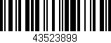 Código de barras (EAN, GTIN, SKU, ISBN): '43523899'