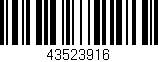 Código de barras (EAN, GTIN, SKU, ISBN): '43523916'