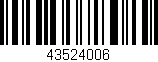 Código de barras (EAN, GTIN, SKU, ISBN): '43524006'