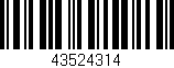 Código de barras (EAN, GTIN, SKU, ISBN): '43524314'