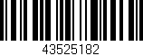 Código de barras (EAN, GTIN, SKU, ISBN): '43525182'